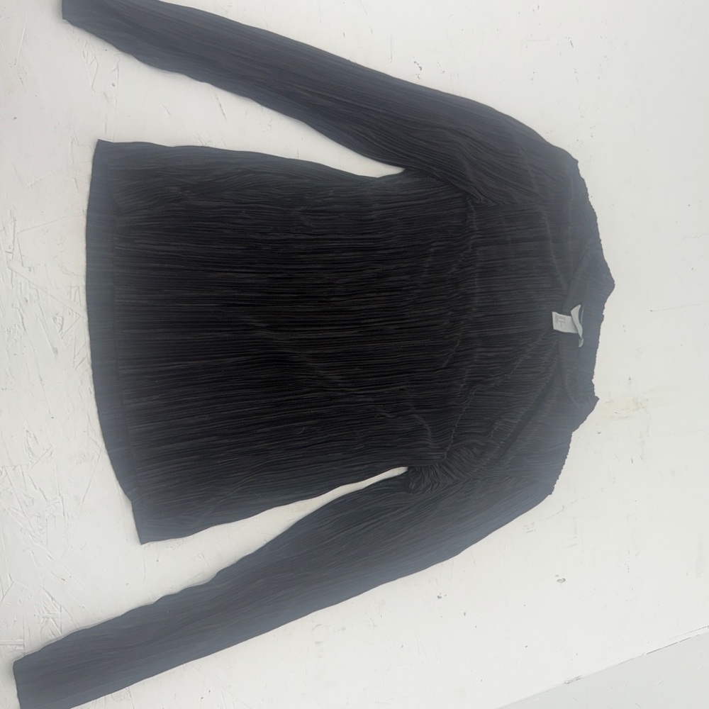 H&M Charcoal Pleated Shirt